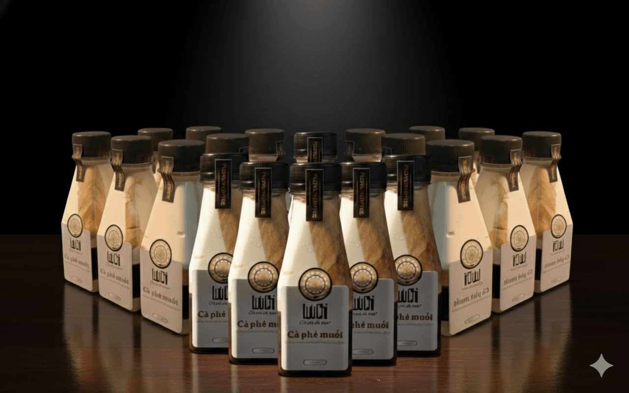 20 chai Cà phê muối